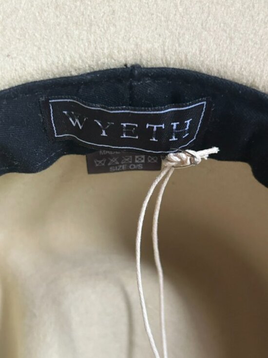 Wyeth Wide Brim Rancher Soft Australian Wool Brown Band Concho Fedora Hat NEW main image 15